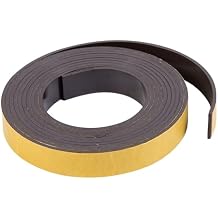 MasterVision Magnetic Adhesive Tape Roll, 1/2 Inch x 7 Feet, Black (FM2319)