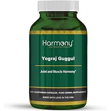 Harmony Nutraceuticals Yogaraj Guggulu - Organic - 120 Capsules - Ayurvedic Herbs for Pain in the Muscles, Nerves & Joints