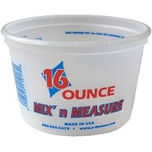 Encore Plastics 41017 Mix 'N Measure Plastic Container, 1-Pint